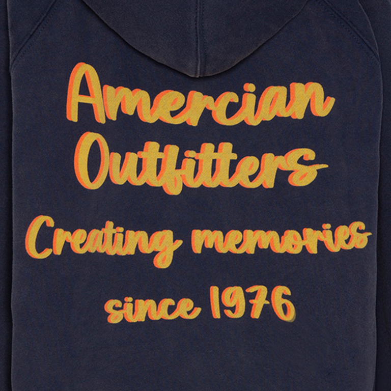 Ao76 AO76 Lenny hoodie memories - Classic navy