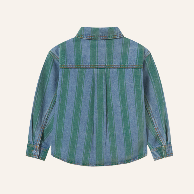 Tiny Cottons Tiny Cottons Retro Stripes Denim Shirt