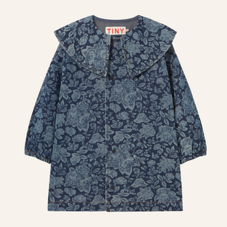 Tiny Cottons Tiny Cottons Tonal Roses Denim Dress