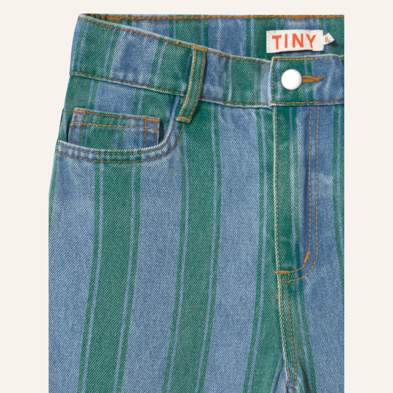 Tiny Cottons Tiny Cottons Retro Stripes Straight Denim Pant