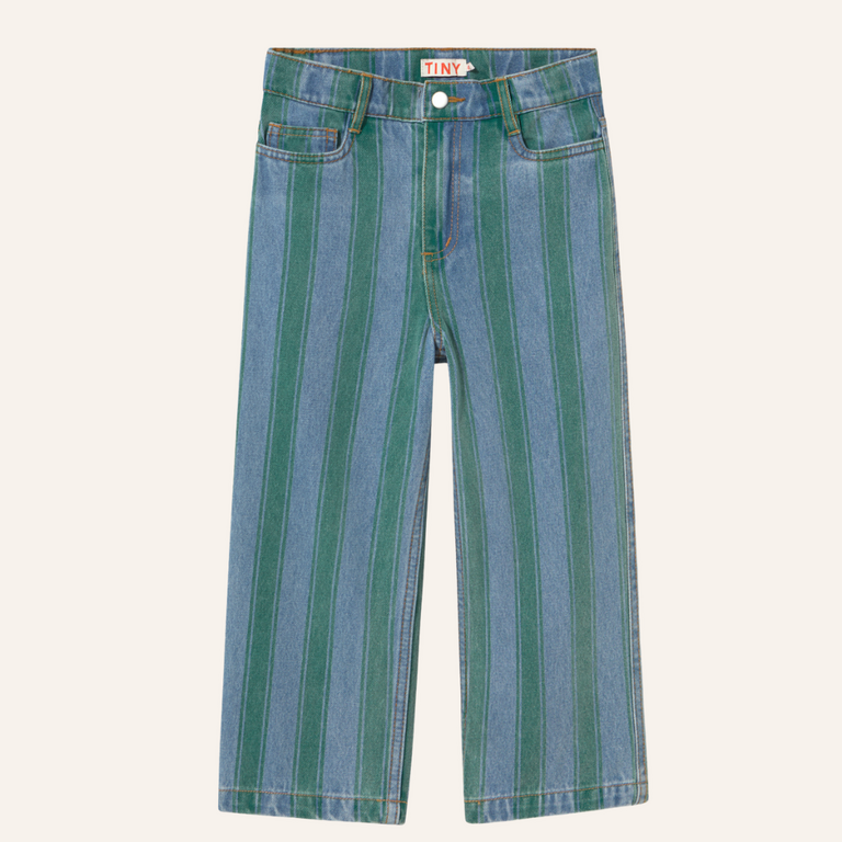Tiny Cottons Tiny Cottons Retro Stripes Straight Denim Pant