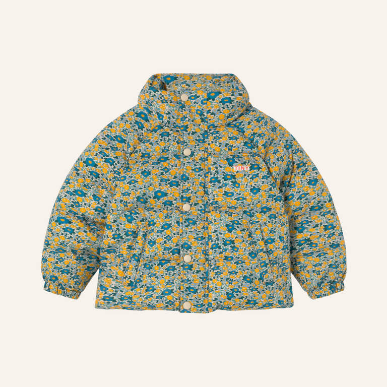 Tiny Cottons Tiny Cottons Flower Pattern Short Padded Jacket