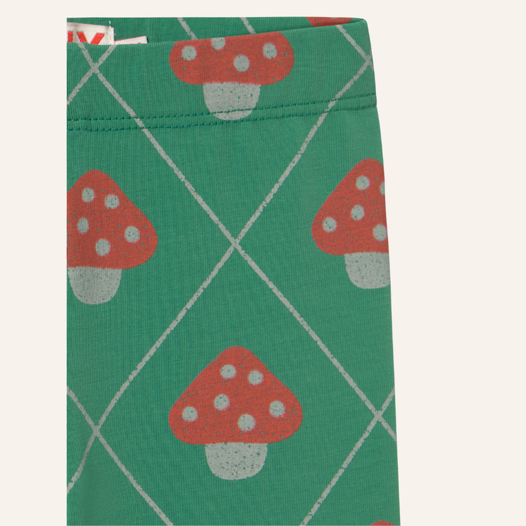 Tiny Cottons Tiny Cottons Mushrooms Baby Leggings Green