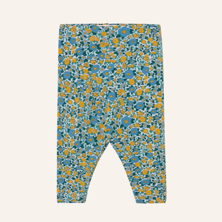 Tiny Cottons Tiny Cottons Flower Pattern Rib Baby Pant