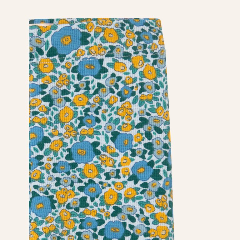 Tiny Cottons Tiny Cottons Flower Pattern Rib Baby Pant