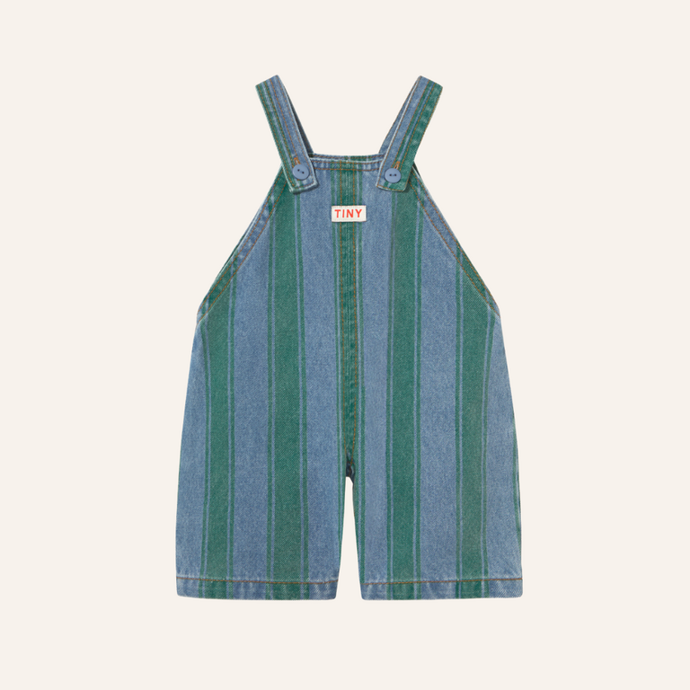 Tiny Cottons Tiny Cottons Retro Stripes Baby Denim Dungaree