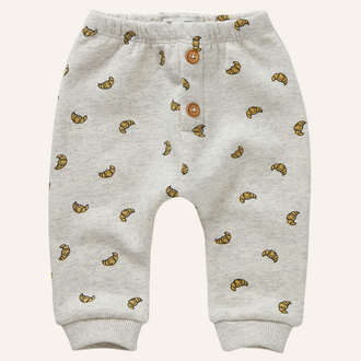 Sproet & Sprout Sproet&Sprout baby sweatpants croissant print - Ivory
