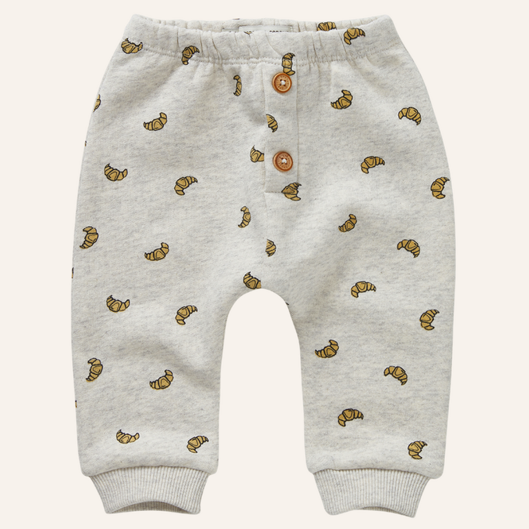 Sproet & Sprout Sproet&Sprout baby sweatpants croissant print - Ivory