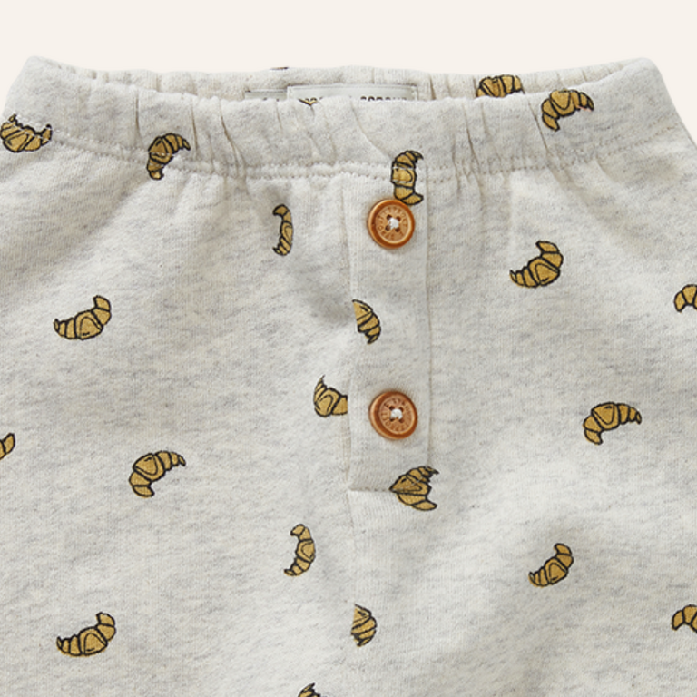 Sproet & Sprout Sproet&Sprout baby sweatpants croissant print - Ivory