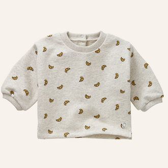 Sproet & Sprout Sproet&Sprout baby sweatshirt croissant print - Ivory