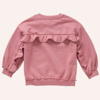 Sproet & Sprout Sproet&Sprout Sweatshirt ruffles back - Painters blush