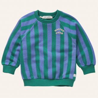 Sproet & Sprout Sproet&Sprout Sweatshirt Block stripes - Deep green