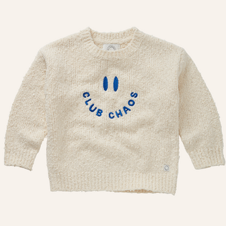 Sproet & Sprout Sproet&Sprout Sweater bouncle club chaos - Ivory