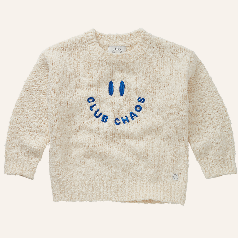 Sproet & Sprout Sproet&Sprout Sweater bouncle club chaos - Ivory