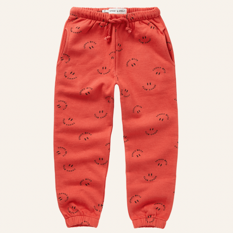 Sproet & Sprout Sproet&Sprout Sweatpants club chaos - Vivid red