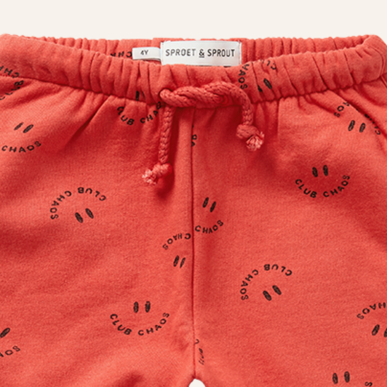 Sproet & Sprout Sproet&Sprout Sweatpants club chaos - Vivid red
