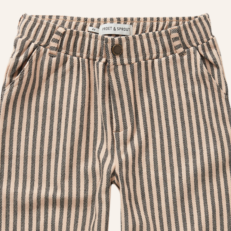 Sproet & Sprout Sproet&Sprout Chino pants jersey stripe - Vanilla