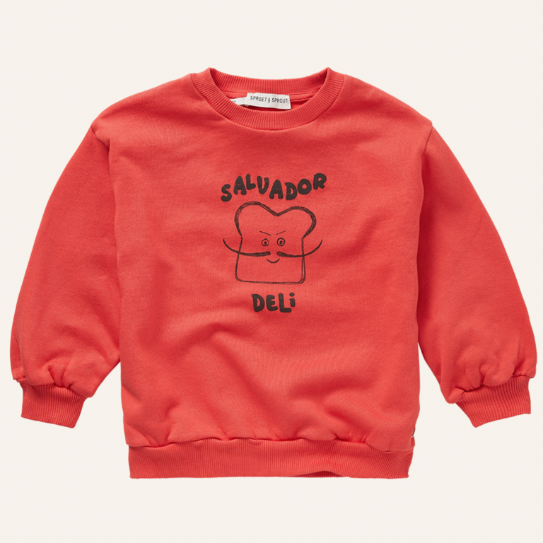Sproet & Sprout Sproet&Sprout Sweatshirt Salvador Deli - Vivid red