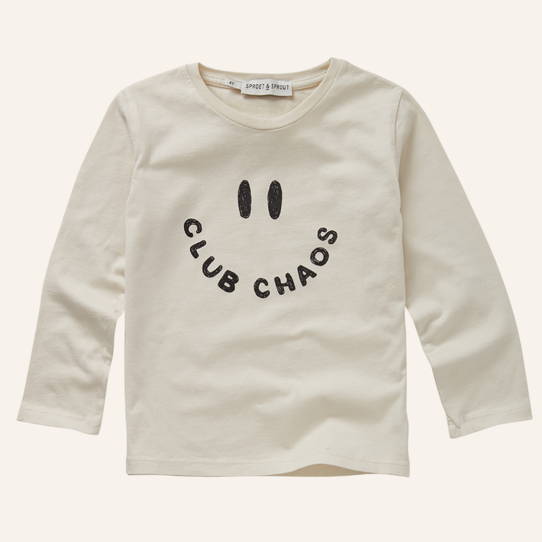 Sproet & Sprout Sproet&Sprout T-shirt LS Club chaos - Ivory