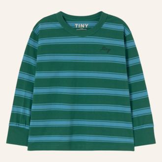 Tiny Cottons Tiny Cottons Retro Stripes Sleeve Tee | Green