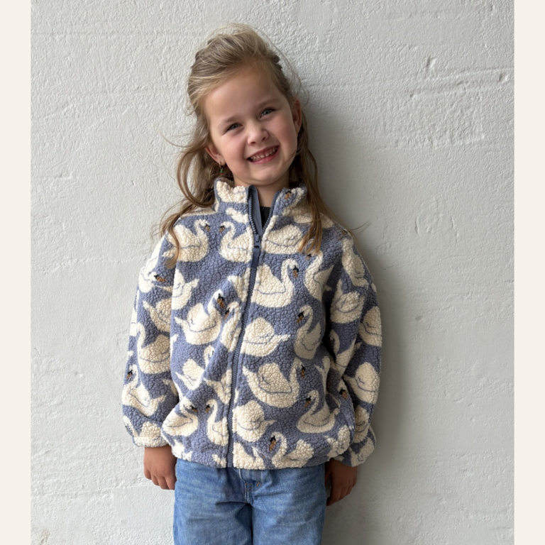 Konges Sløjd Konges Slojd jody teddy jacket - Swan blue