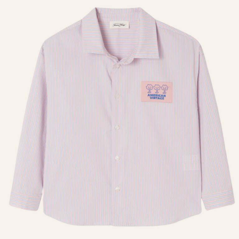 American Vintage American Vintage Kids shirt Soabird - Foftness stripe