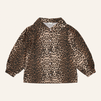Petit Blush Petit Blush Collar blouse - Leopard