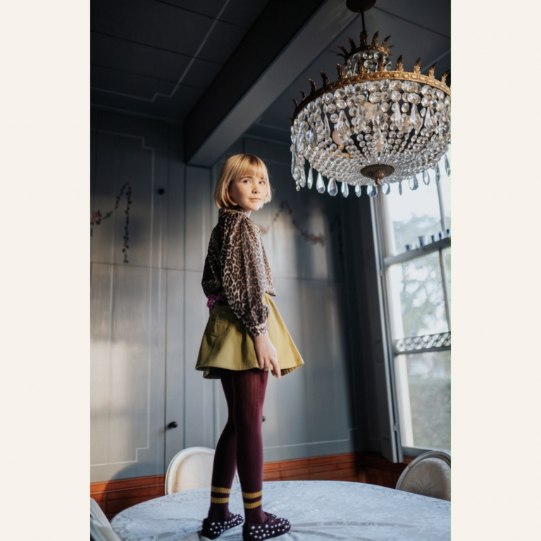 Petit Blush Petit Blush Collar blouse - Leopard