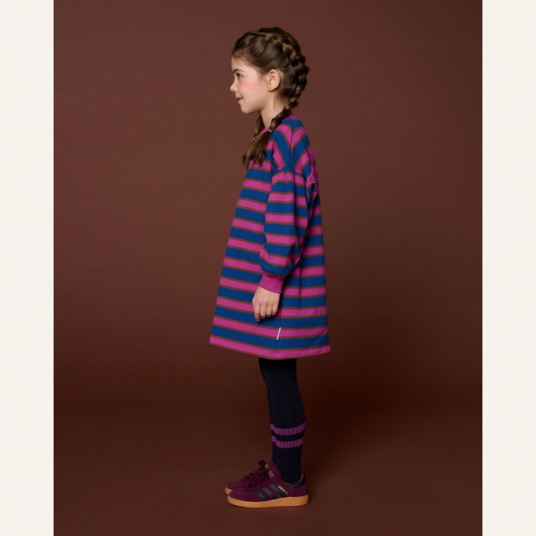Petit Blush Petit Blush Sweater dress bisous - Stripe