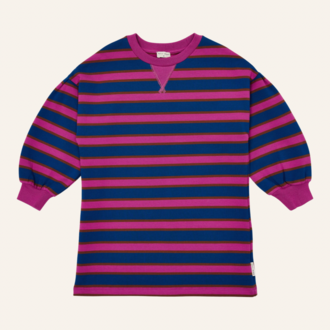 Petit Blush Petit Blush Sweater dress bisous - Stripe