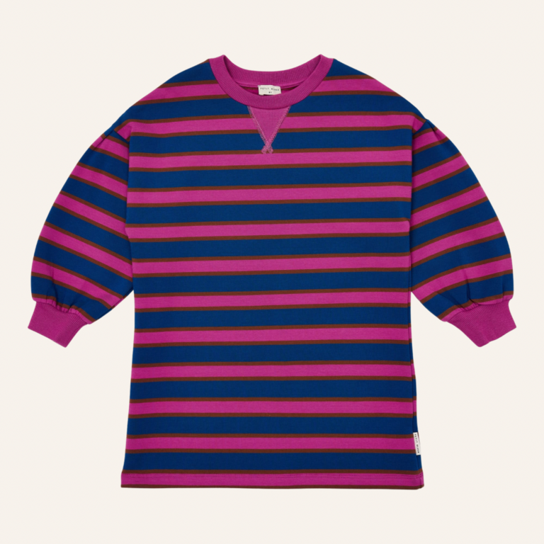 Petit Blush Petit Blush Sweater dress bisous - Stripe