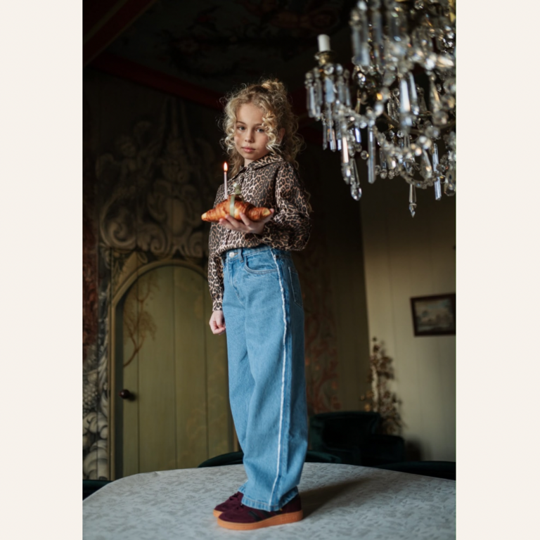 Petit Blush Petit Blush Wide leg jeans - Mid Blue