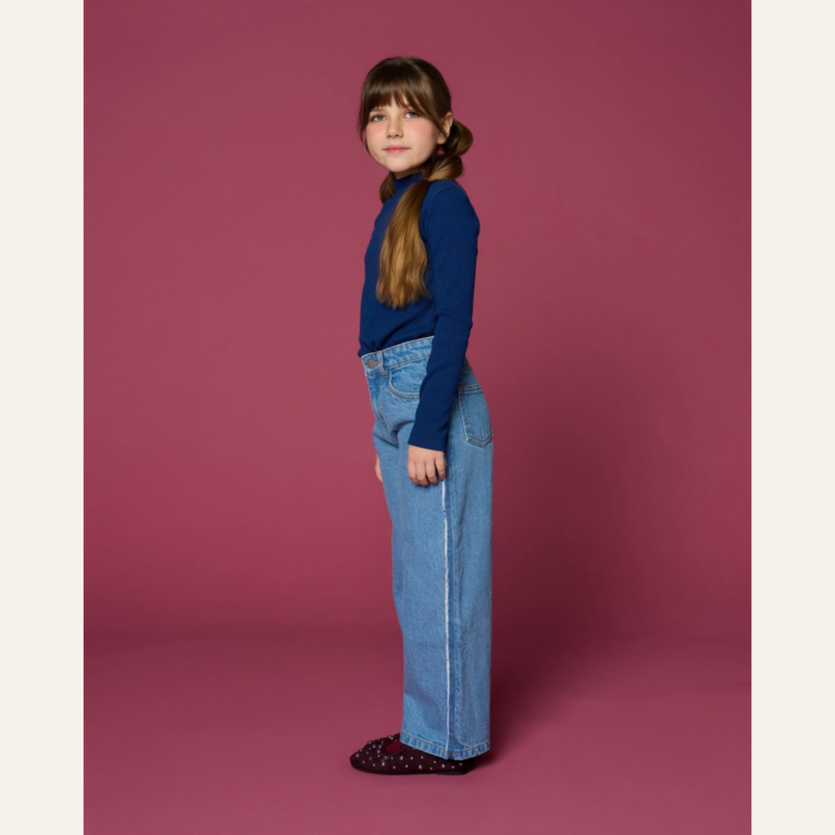 Petit Blush Petit Blush Wide leg jeans - Mid Blue