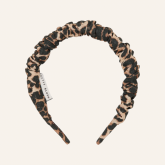 Petit Blush Petit Blush smocked headband - Leopard