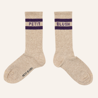 Petit Blush Petit Blush sport socks - Beige/purple