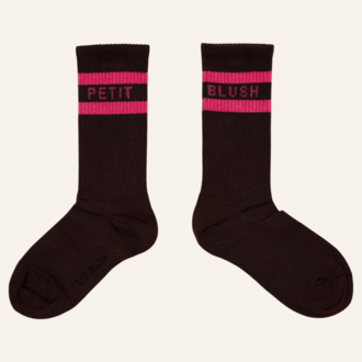 Petit Blush Petit Blush sport socks - Brown/pink