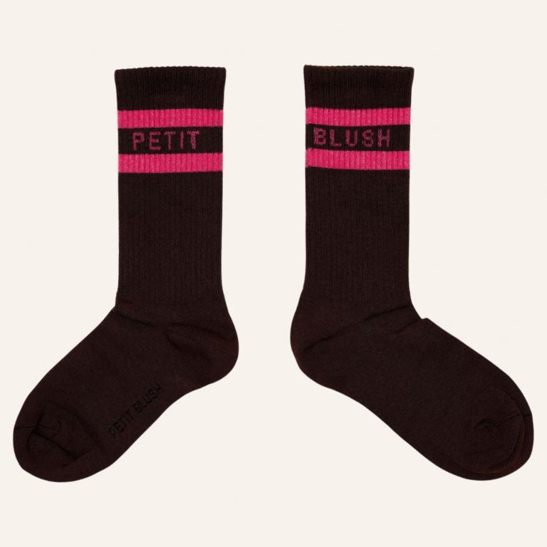 Petit Blush Petit Blush sport socks - Brown/pink