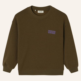 American Vintage American Vintage kid sweat-shirt Evona - Overdyed wood