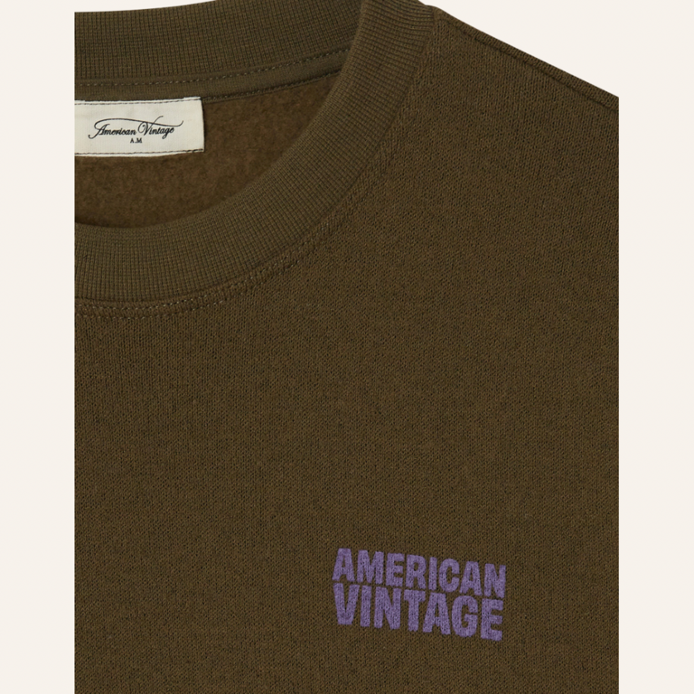 American Vintage American Vintage kid sweat-shirt Evona - Overdyed wood