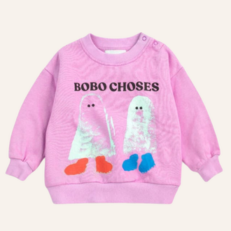 Bobo Choses Bobo Choses Booty Ghost pink Sweatshirt | Baby
