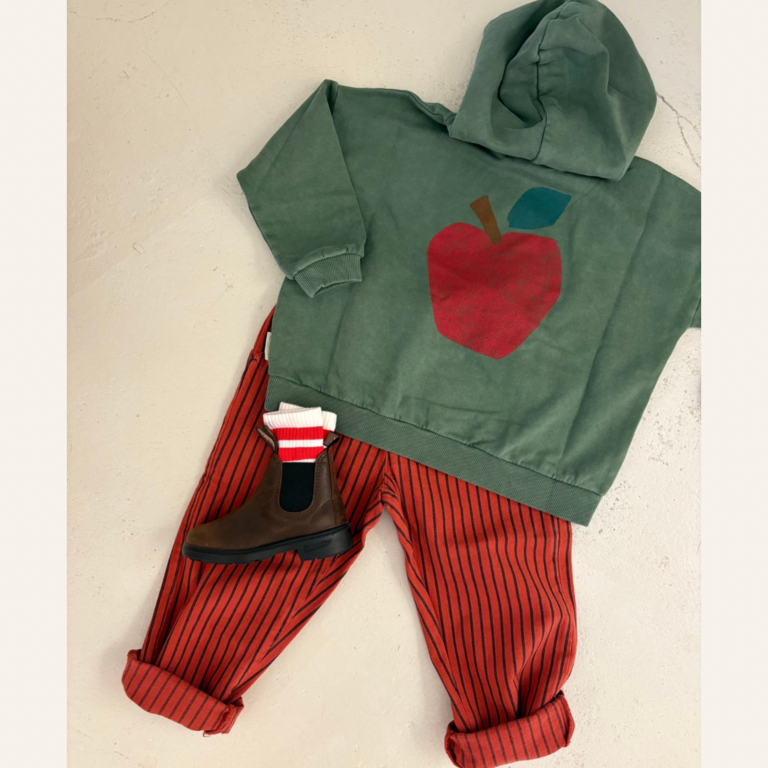 Piupiuchick Piupiuchick Trouser - Bordeaux/black stripes