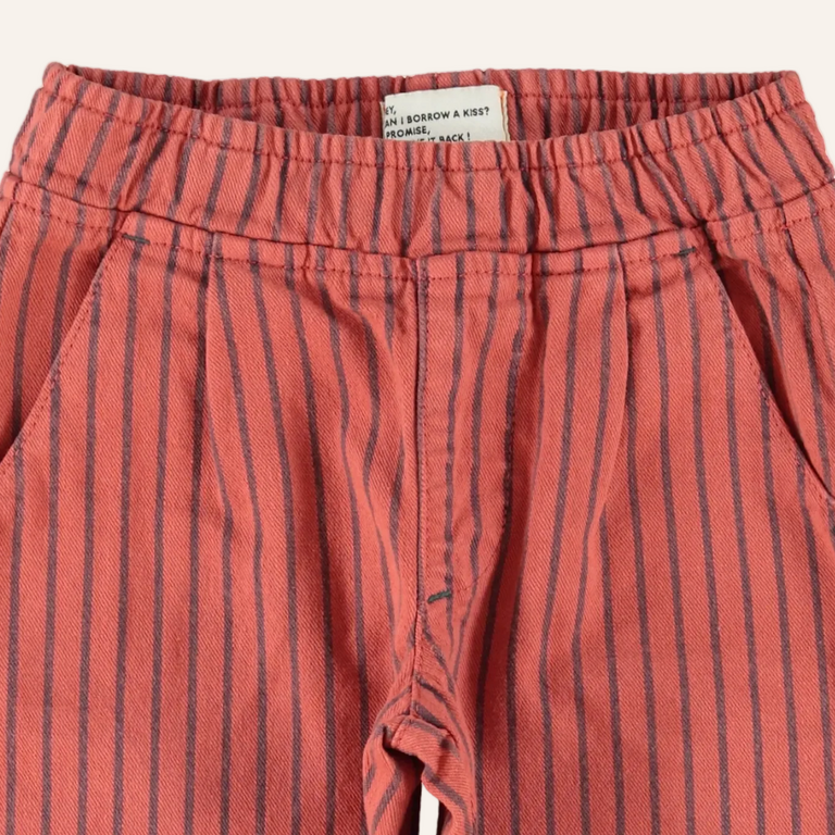 Piupiuchick Piupiuchick Trouser - Bordeaux/black stripes