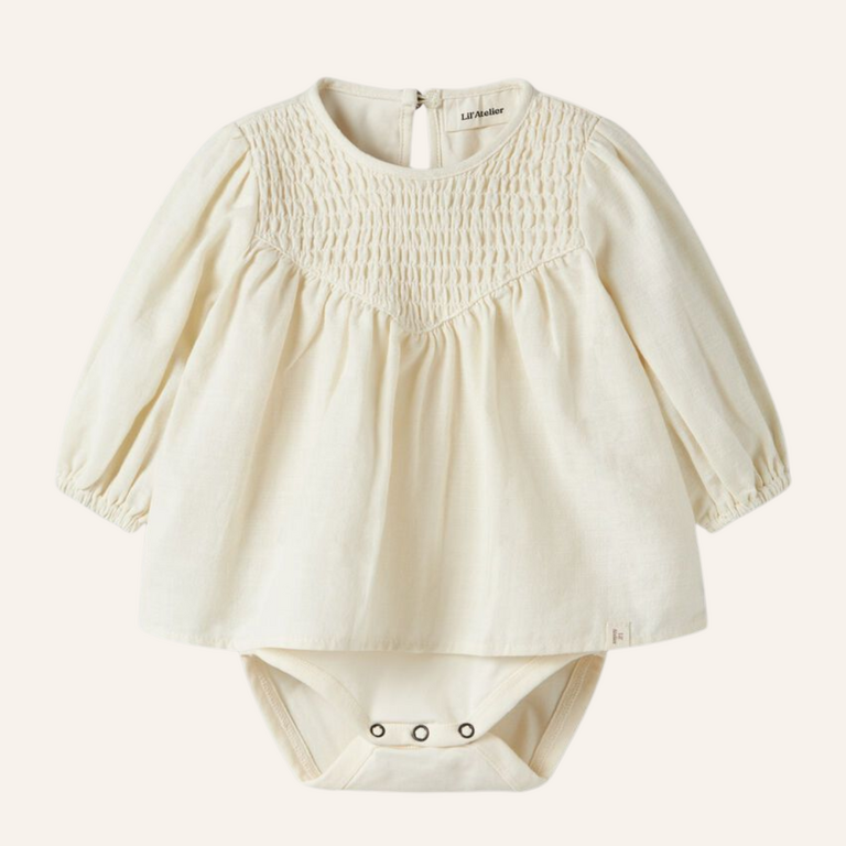 Lil 'Atelier Lil 'Atelier Nella losse body shirt - Turtledove