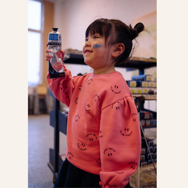 Sproet & Sprout Sproet&Sprout Sweatshirt Club chaos print pink - Bloom