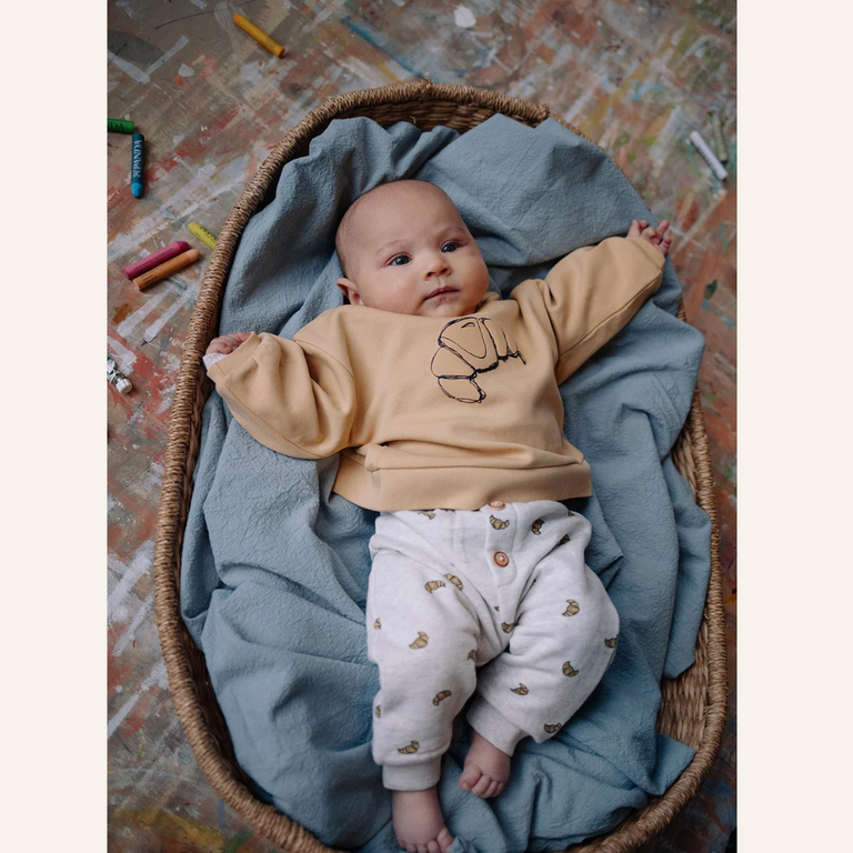 Sproet & Sprout Sproet&Sprout baby sweatshirt Club chaos - Sand