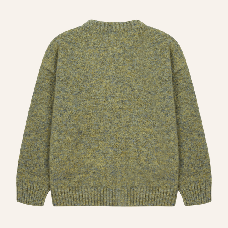 Jelly Mallow Jelly Mallow Two-Tone Knit Cardigan