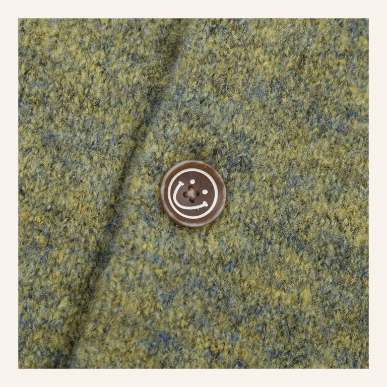 Jelly Mallow Jelly Mallow Two-Tone Knit Cardigan