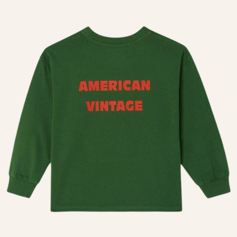 American Vintage AMV Fizvalley T-shirt Longsleeve | Vintage Foliage