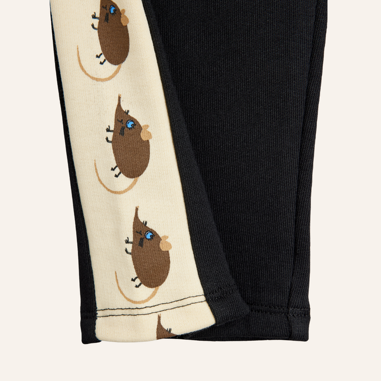 Mini Rodini Mini Rodini Elephant shrew sweatpants - Black