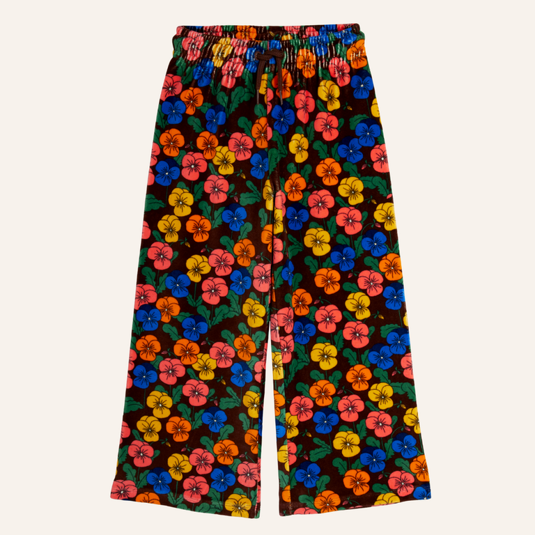 Mini Rodini Mini Rodini Violas velour trousers - Multi